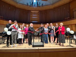 The Lake Superior Chamber Orchestra (LSCO) hosted a special ribbon cutting ceremony in partnership with the Duluth Area Chamber of Commerce on July 25, 2025, at Weber Music Hall, University of Minnesota-Duluth.
